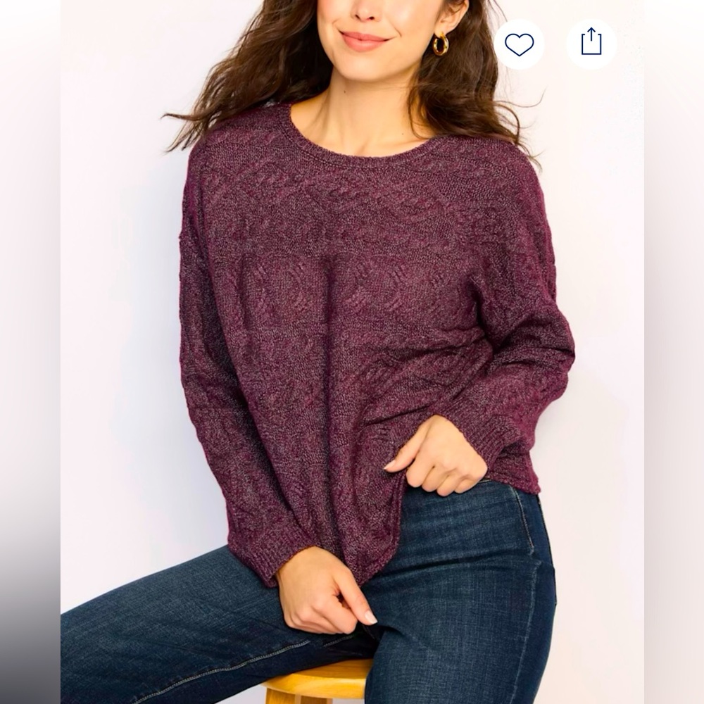 Jasmin cable knit sweater